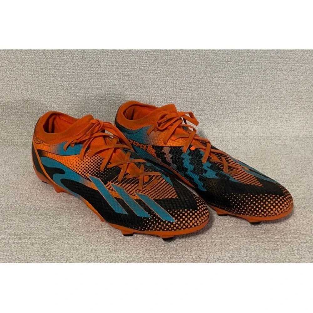 Adidas Cleats Mens 12 X Speedportal  Messi3 FG Soccer Orange‎ Black Sport Shoe